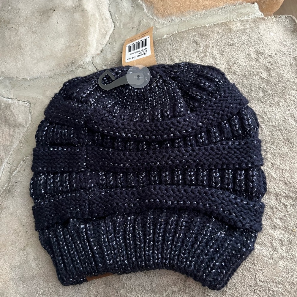 C.C Dark Knit Beanie - Picture 2 of 2